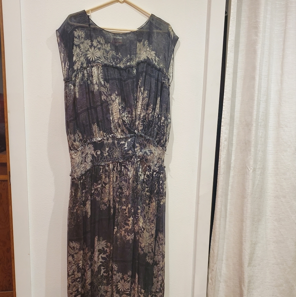 Johnny Was silk Maxi Dress